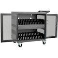 Eaton Tripp Lite Series Multi-Device Charging Cart, 32 USB Ports, iPad and Android Tablets, Wall-Mount Option, Black
