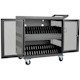 Eaton Tripp Lite Series Multi-Device Charging Cart, 32 USB Ports, iPad and Android Tablets, Wall-Mount Option, Black