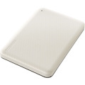 Dynabook Canvio Advance 4 TB Portable Hard Drive - External - Light Beige, White