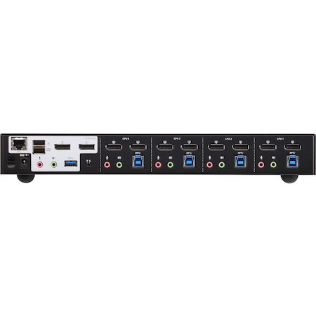 ATEN 4-Port USB 3.0 4K DisplayPort Dual Display KVMP Switch-TAA Compliant
