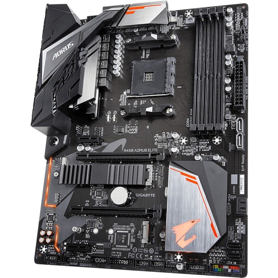 Aorus Ultra Durable B450 AORUS ELITE Desktop Motherboard - AMD B450 Chipset - Socket AM4 - ATX