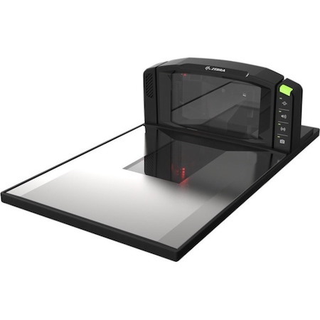 Zebra In-counter Barcode Scanner - Cable Connectivity - Black, Stainless Steel