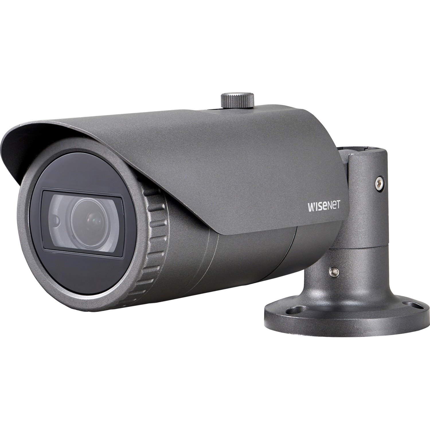 Wisenet QNO-7082R 4 Megapixel Network Camera - Colour - Bullet - Dark Grey