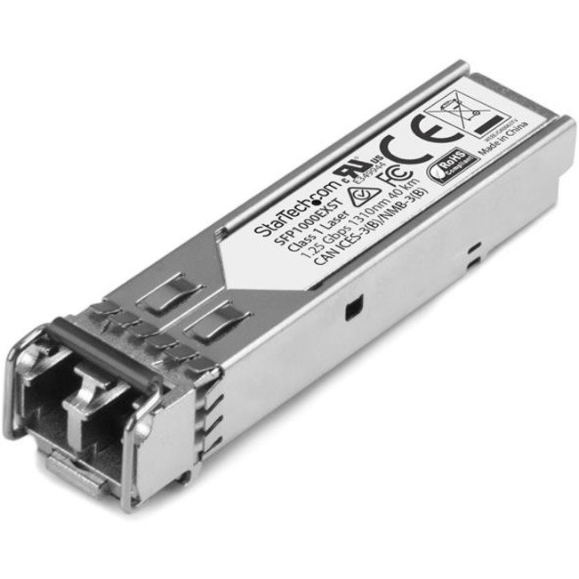 StarTech.com MSA Uncoded SFP Module - 1000BASE-EX - 1GE Gigabit Ethernet SFP 1GbE Single Mode Fiber (SMF) Optic Transceiver - 40km DDM