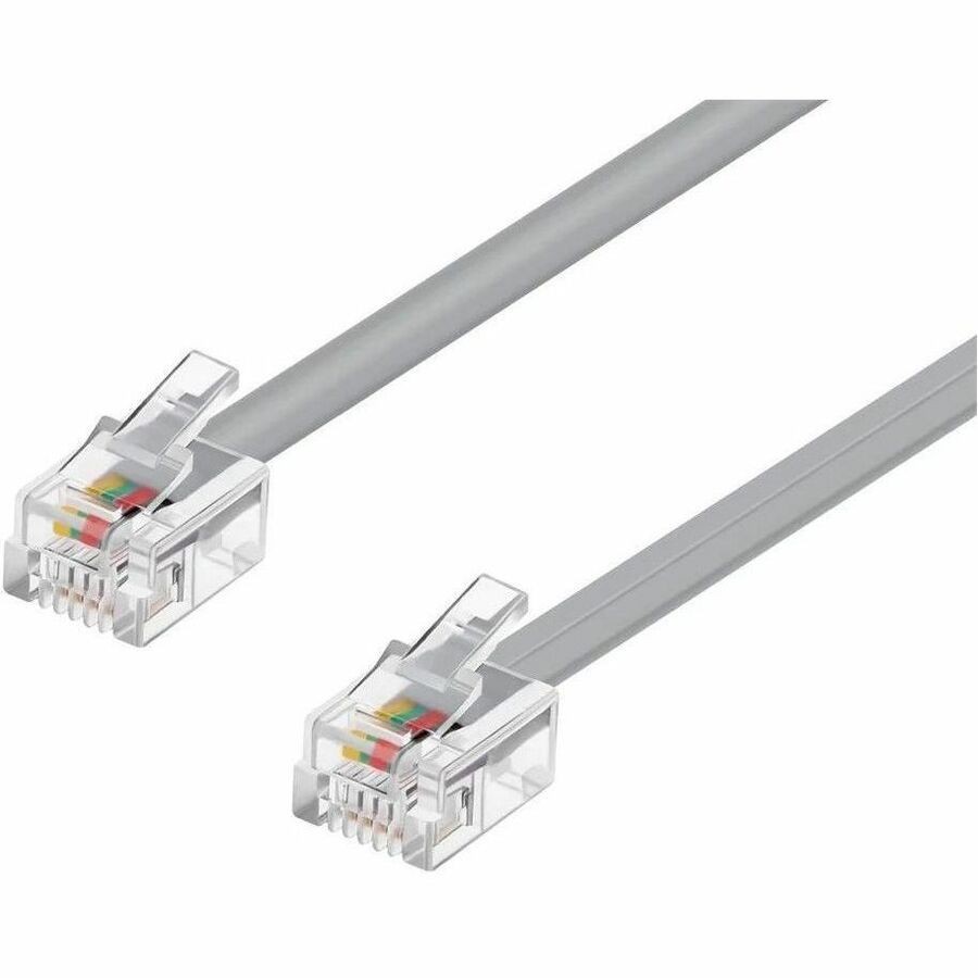 Monoprice Phone Cable_ RJ11 (6P4C)_ Straight - 7FT