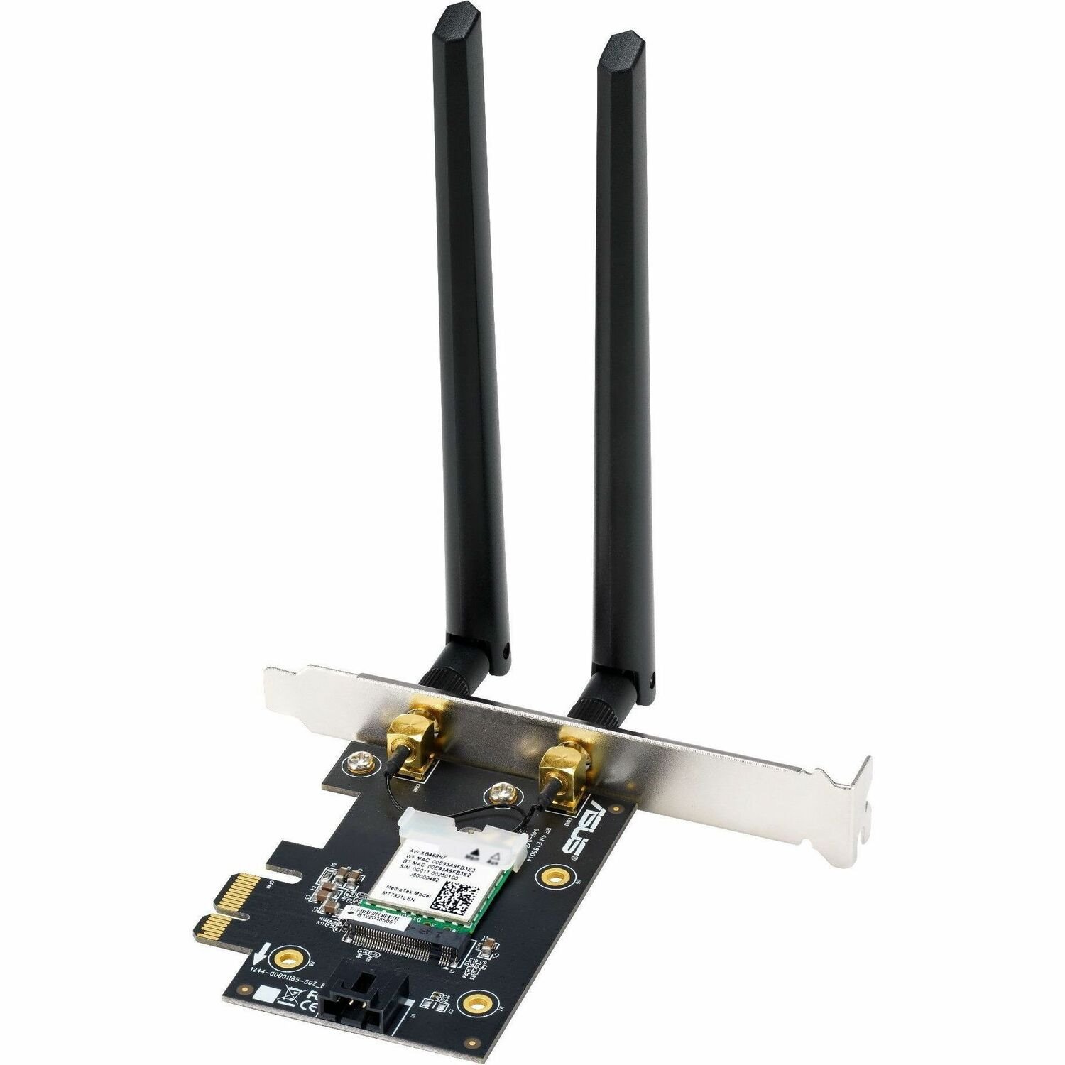 Asus PCE-AXE5400 IEEE 802.11 a/b/g/n/ac/ax Bluetooth 5.2 Tri Band Wi-Fi/Bluetooth Combo Adapter for Desktop Computer