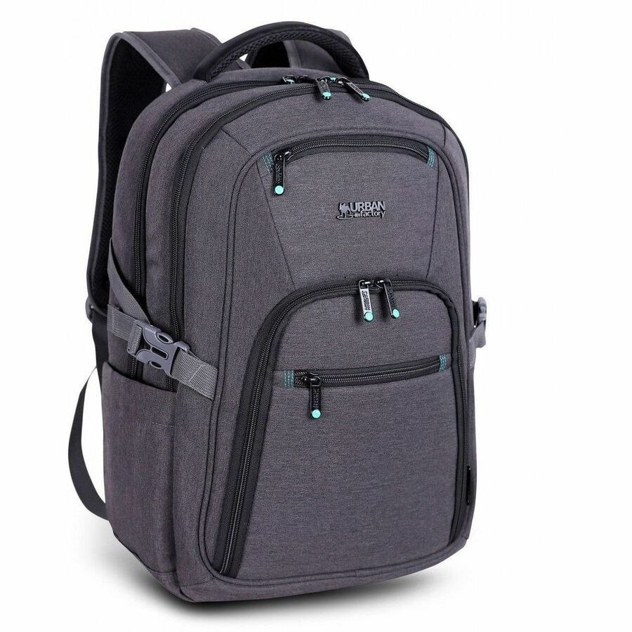 Urban Factory HEAVEE Carrying Case (Backpack) for 26.7 cm (10.5") to 39.6 cm (15.6") Notebook, Tablet - Dark Grey