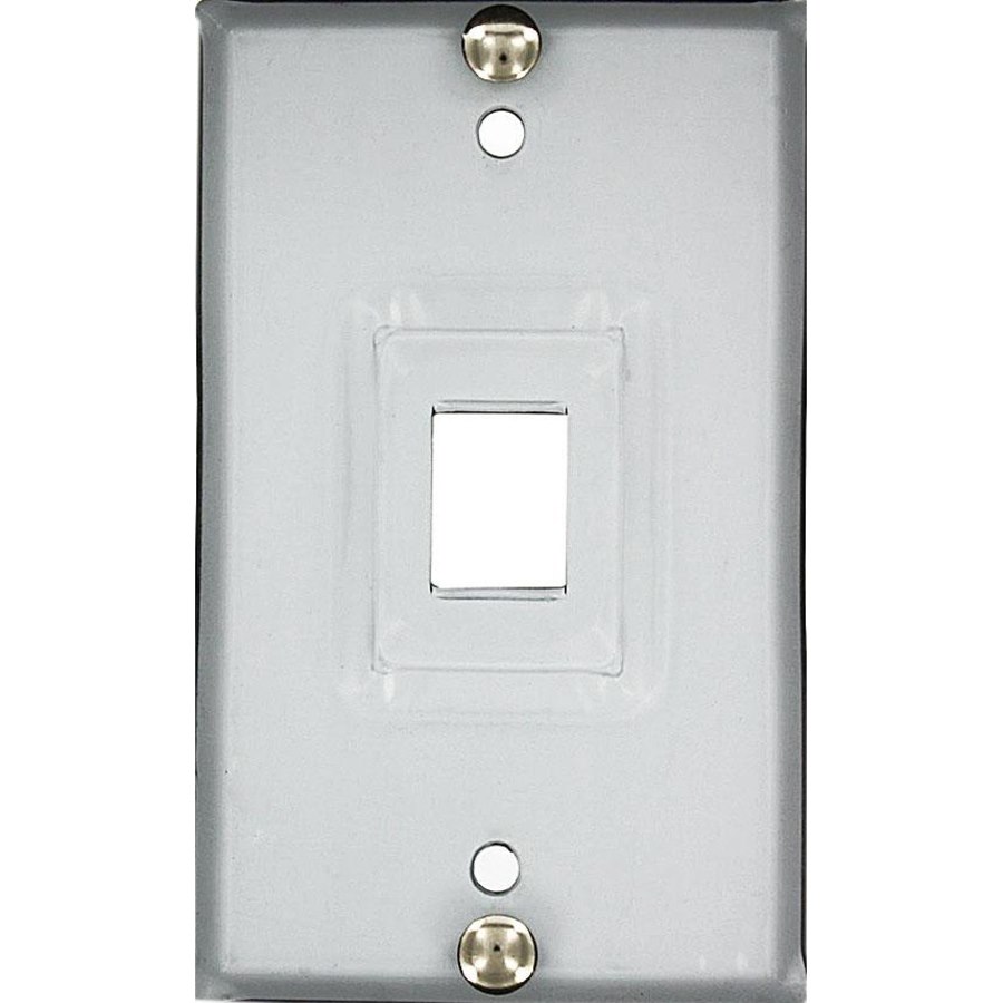 FP-1G-1(WR)-SS - Single Gang Wall-Phone Single-Port Recessed Faceplate (Stainless Steel)