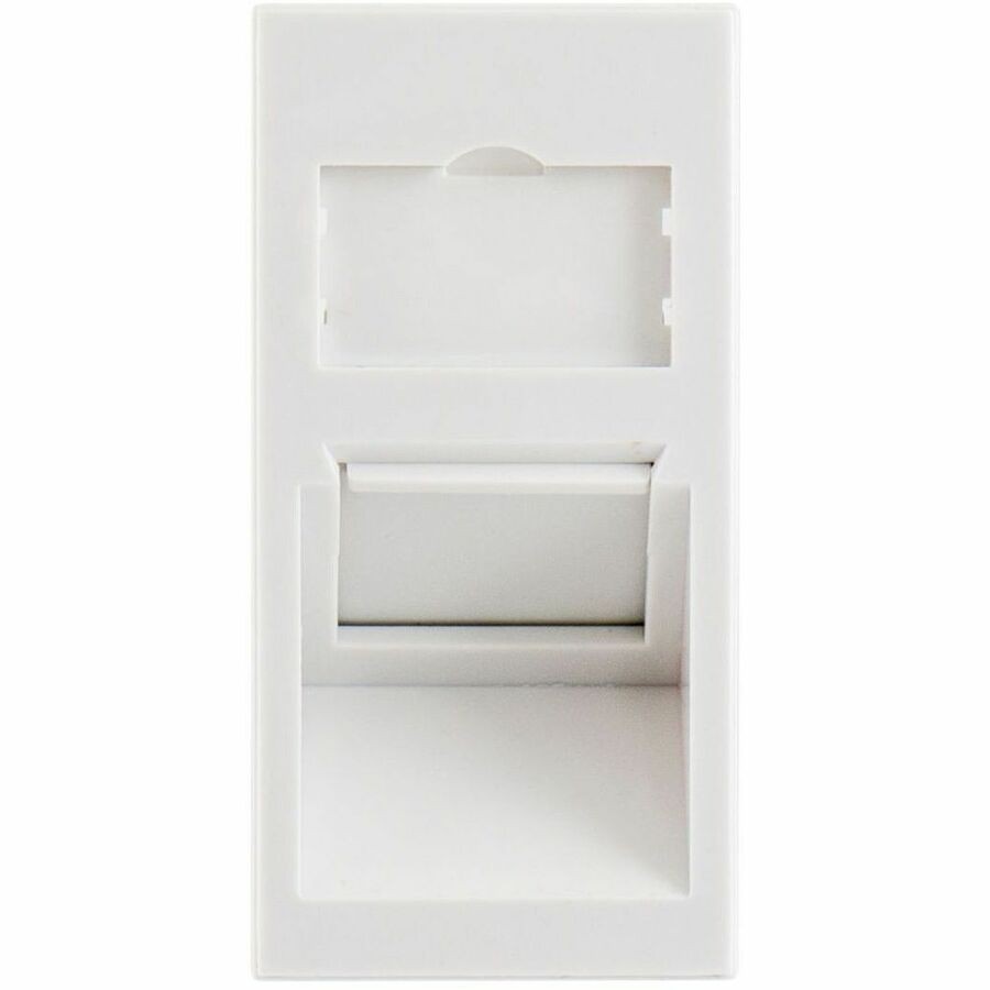 Hubbell Premise Wiring Angled Module, UK, 50MM X 25MM White, 125 Pack