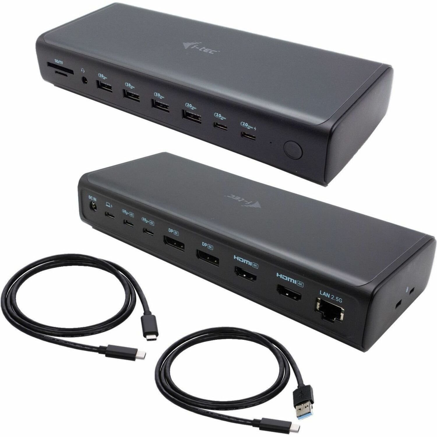 i-tec Universal USB Type C Docking Station for Memory Card Reader, Microphone, Notebook, Tablet, Monitor, Smartphone - Charging Capability - Memory Card Reader - SD
