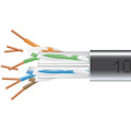 Black Box CAT6 550-MHz Solid Bulk Cable UTP CMP Plenum BK 1000FT Pull-Box