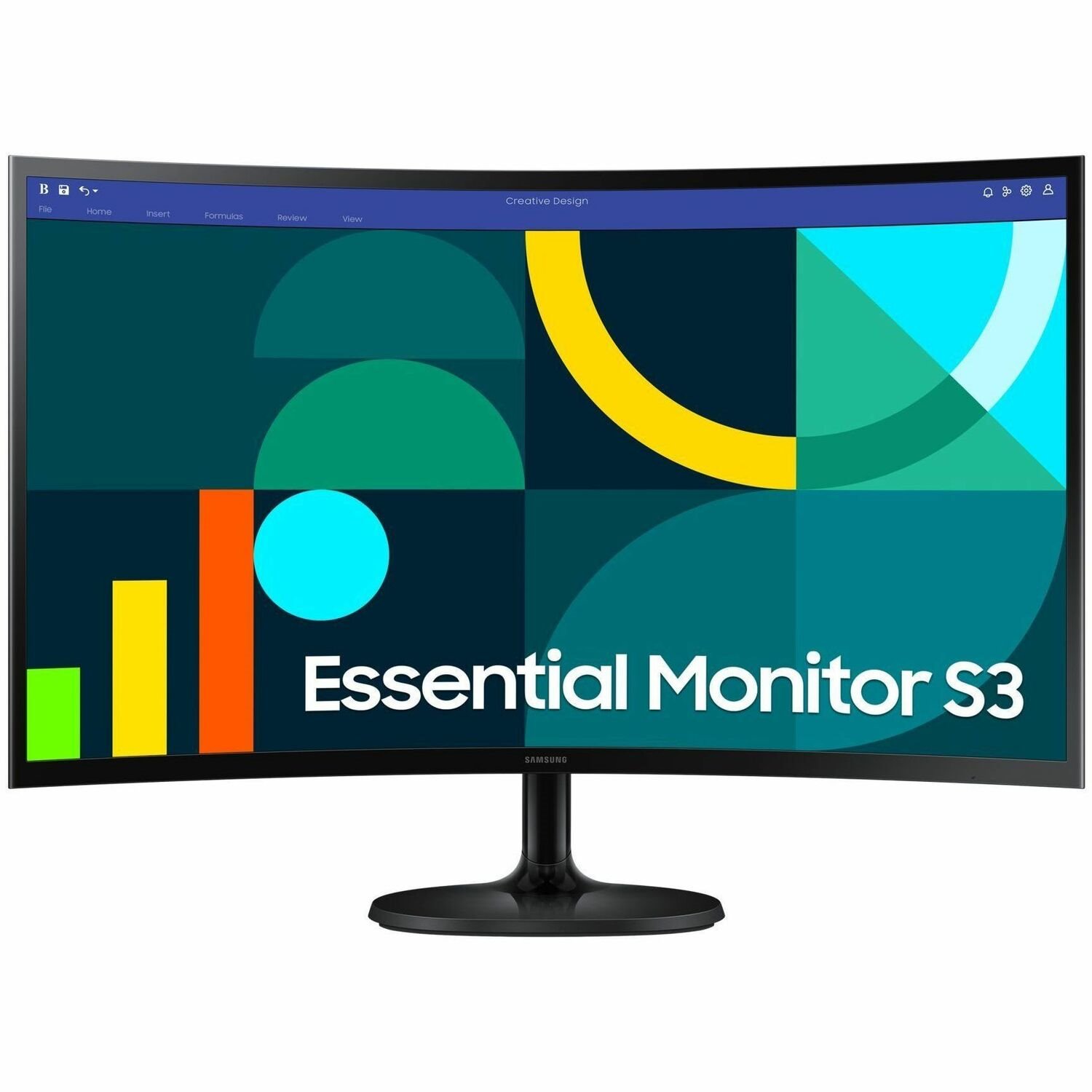 Samsung Essential S3 S27D360GAE 27" Class Full HD Curved Screen LCD Monitor - 16:9