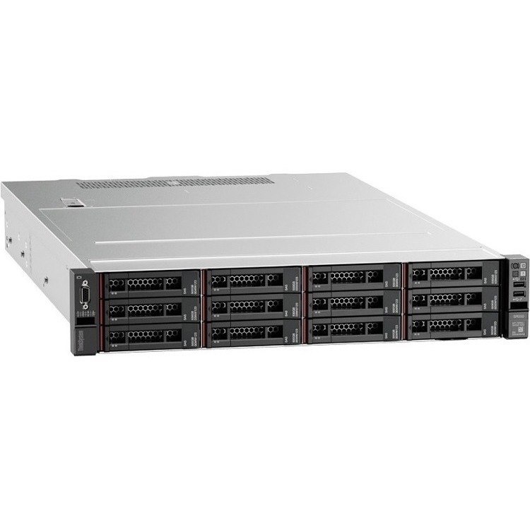 Lenovo ThinkSystem SR550 7X04A02SAU 2U Rack Server - 1 x Intel Xeon Silver 4110 2.10 GHz - 16 GB RAM - 12Gb/s SAS, Serial ATA/600 Controller