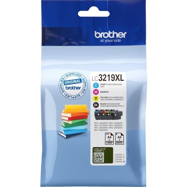 Brother LC3219XL Original Inkjet Ink Cartridge - Black, Cyan, Magenta, Yellow - 4 / Pack
