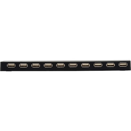 Eaton Tripp Lite Series 10-Port USB 2.0 Hub with Power Supply and International Plug Adapters