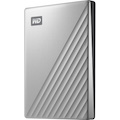 WD My Passport Ultra WDBKYJ0020BSL 2 TB Portable Hard Drive - External - Silver