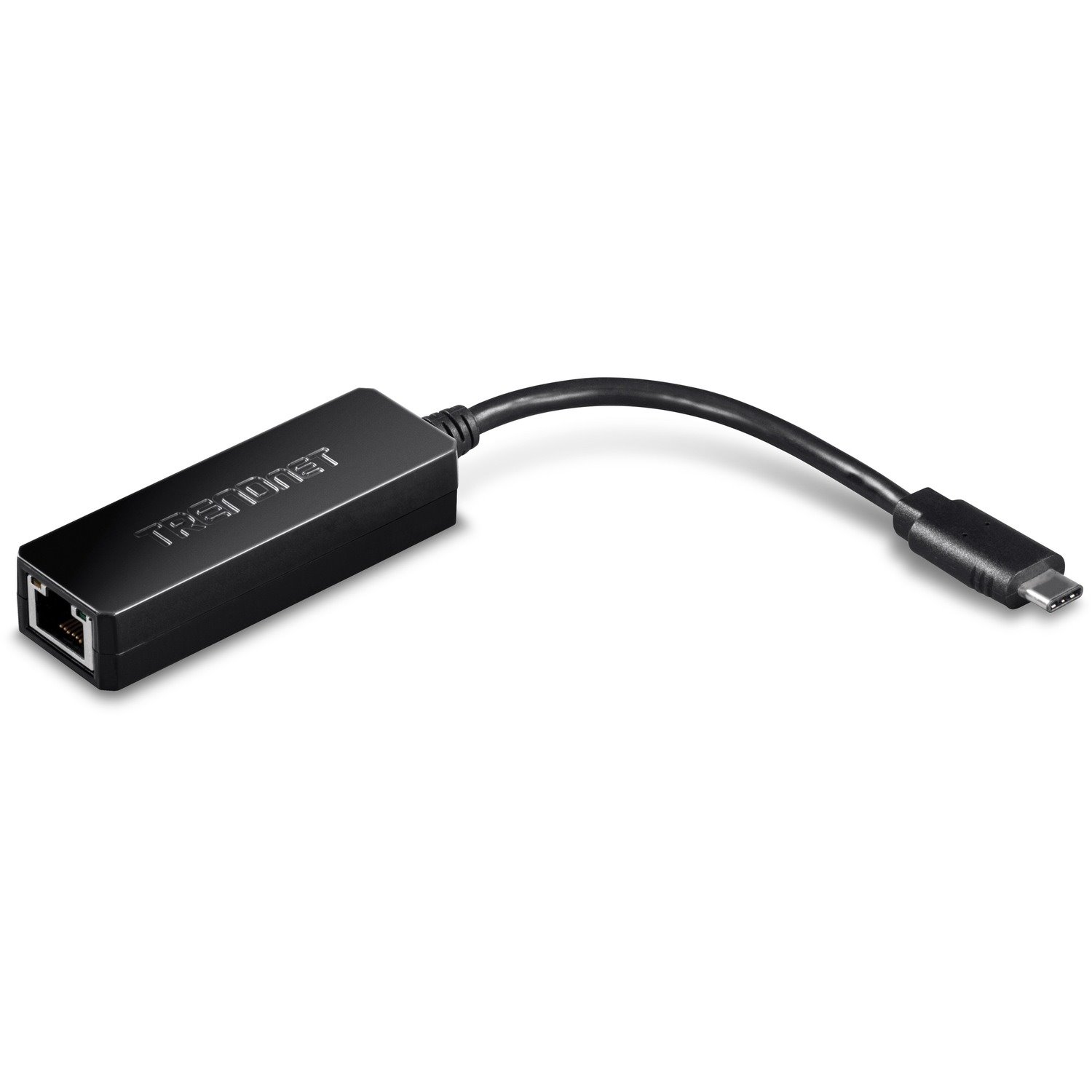 TRENDnet USB Type-C to Gigabit Ethernet LAN Wired Network Adapter, Windows & Mac Compatible, Nintendo Switch, USB-C to Gigabit Ethernet Adapter, Black, TUC-ETG