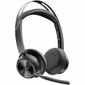 Poly Voyager Focus 2-M USB-C-C Headset USB-C/A Adapter Charging Stand