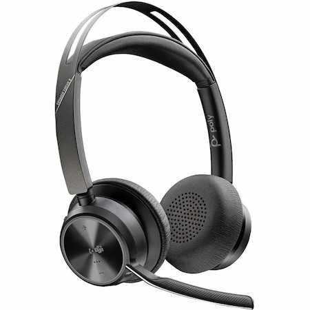 Poly Voyager Focus 2-M USB-C-C Headset USB-C/A Adapter Charging Stand