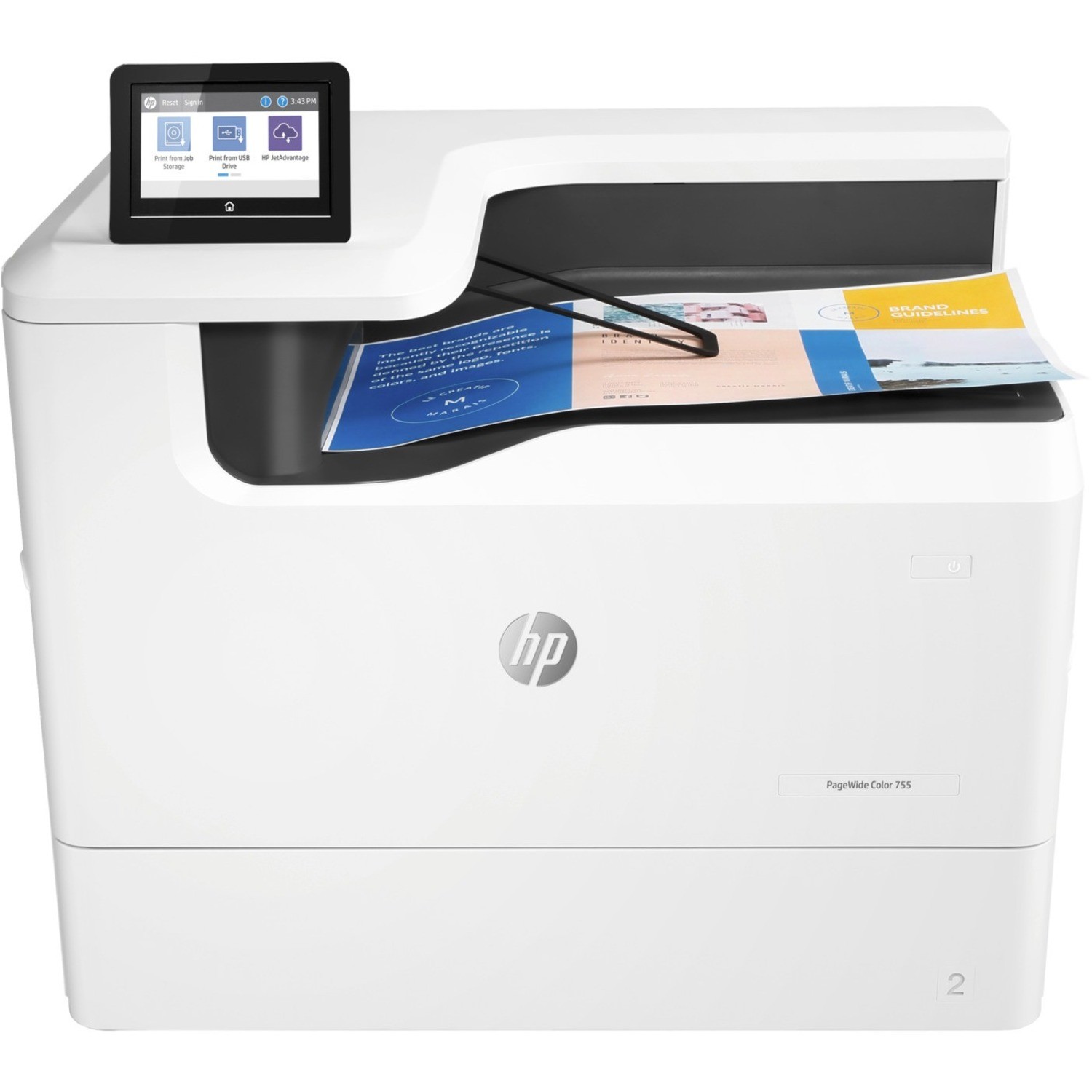 HP 755dn Desktop Page Wide Array Printer - Colour