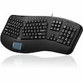 Adesso Tru-Form AKB-450UB Keyboard - Cable Connectivity - USB Interface - TouchPad - English (US) - Black