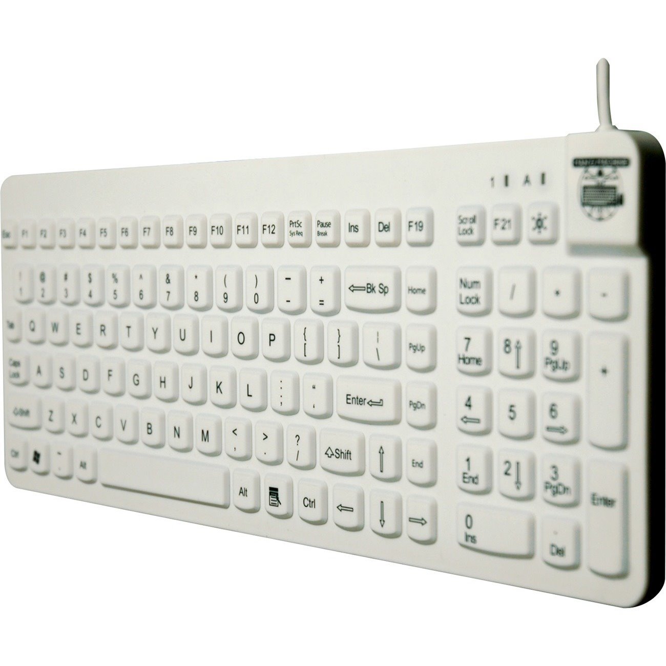 Man & Machine Premium Full Size Waterproof Disinfectable Keyboard