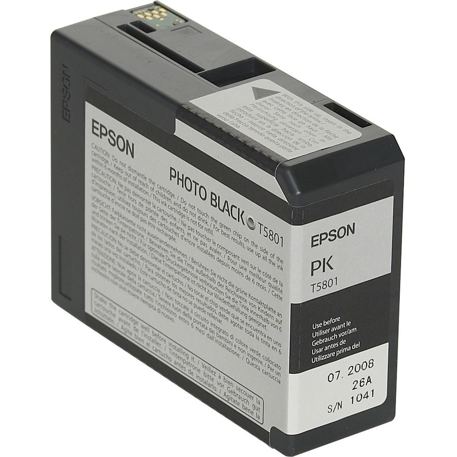 Epson UltraChrome K3 T5801 Original Inkjet Ink Cartridge - Photo Black Pack
