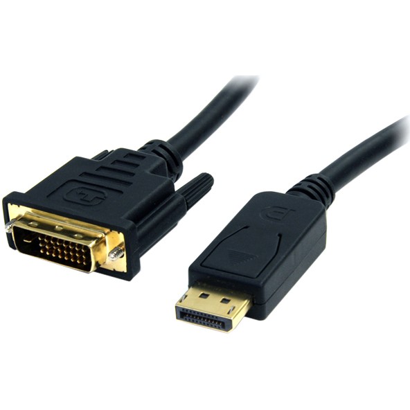 StarTech.com 1.8m DisplayPort to DVI Cable, DisplayPort to DVI Adapter Cable, DP to DVI-D Converter, Replacement for DP2DVIMM6