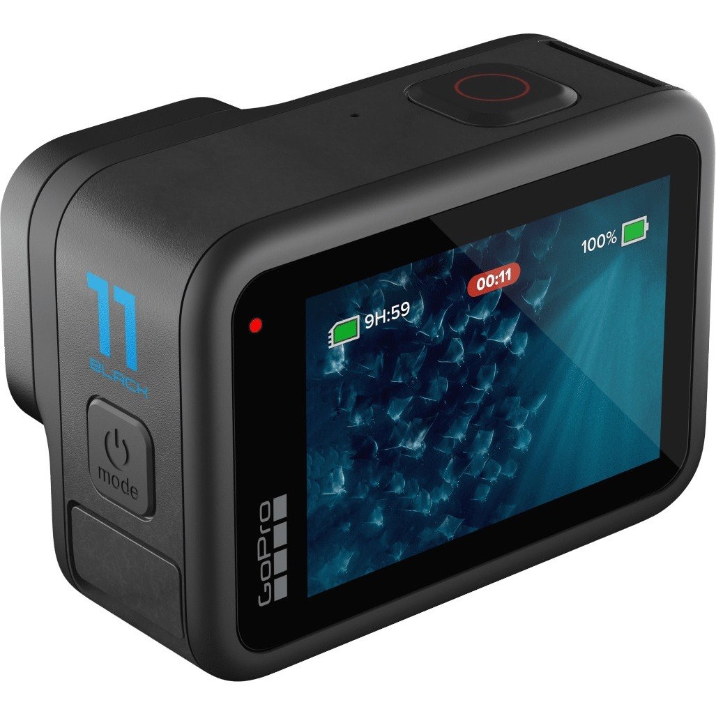 GoPro HERO11 Black Professional Digital Camcorder - 5.8 cm (2.3") LCD Touchscreen - CMOS - 5.3K - Black