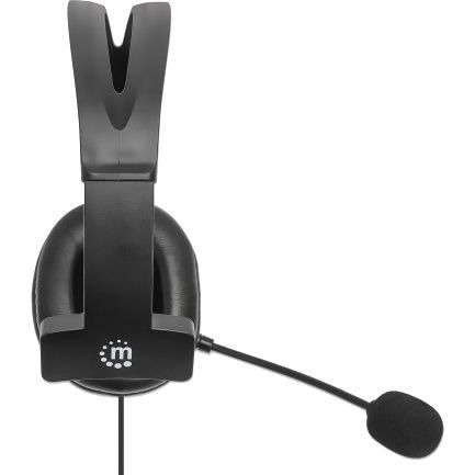 Manhattan Headset Mono Usb-A Over-Ear- Retail Box Reversible Microphone