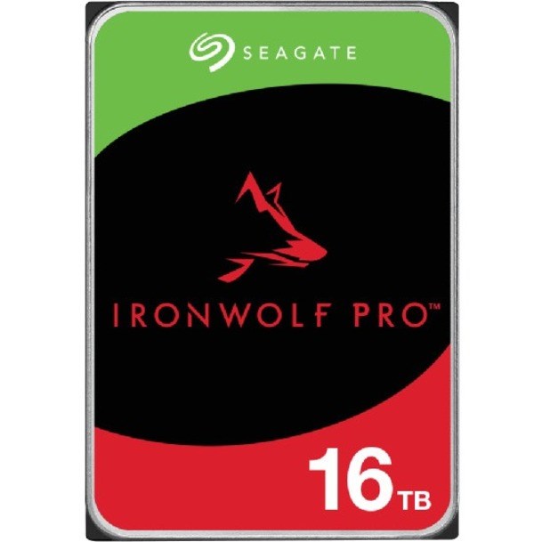 Seagate IronWolf Pro ST16000NT001 16 TB Hard Drive - 3.5" Internal - SATA (SATA/600) - Conventional Magnetic Recording (CMR) Method