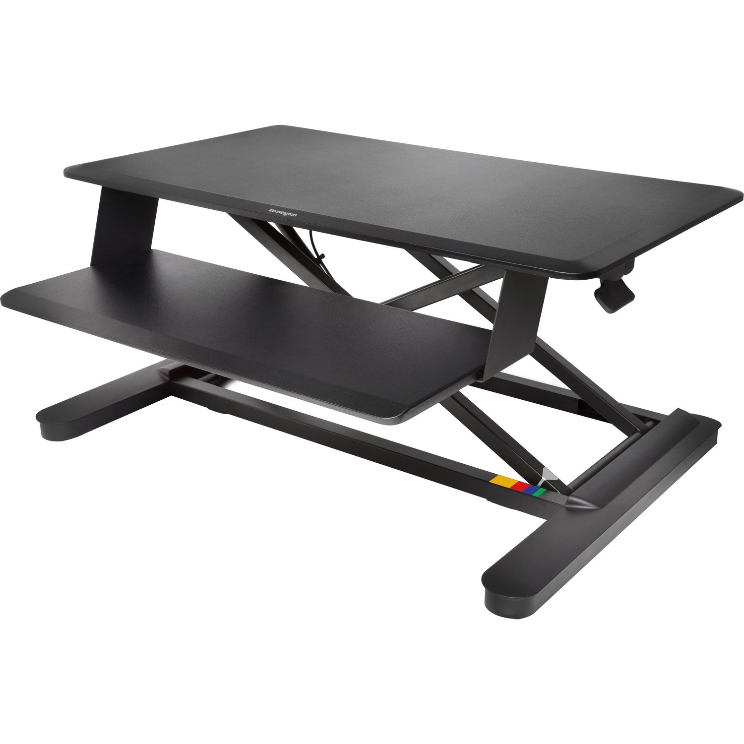 KENSINGTON HEIGHT ADJUSTABLE SIT STAND WORKSTATION, FOR UP TO 13.6KG - BLACK
