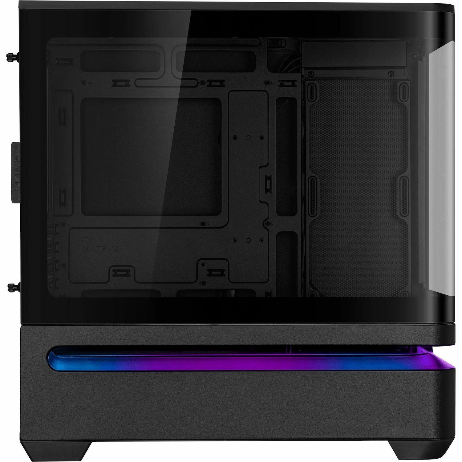 Asus ASUS Prime AP202 Computer Case - Micro ATX, Mini ITX Motherboard Supported - Micro Tower - Tempered Glass - Black