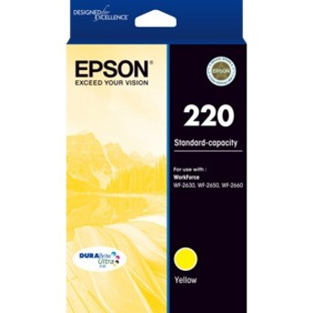 Epson DURABrite Ultra 220 Original Standard Yield Inkjet Ink Cartridge - Yellow - 1 Pack