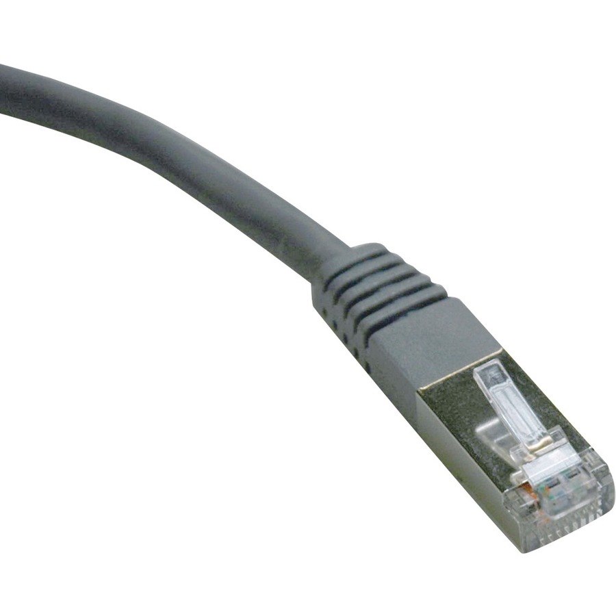 Eaton Tripp Lite Series Cat6 Gigabit Molded Shielded (FTP) Ethernet Cable (RJ45 M/M), PoE, Gray, 7 ft. (2.13 m)