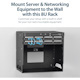 StarTech.com 2-Post 8U Open Frame Wall Mount Network Rack with Built-in Shelf and Adjustable Depth, Computer Rack for IT Equipment, TAA~