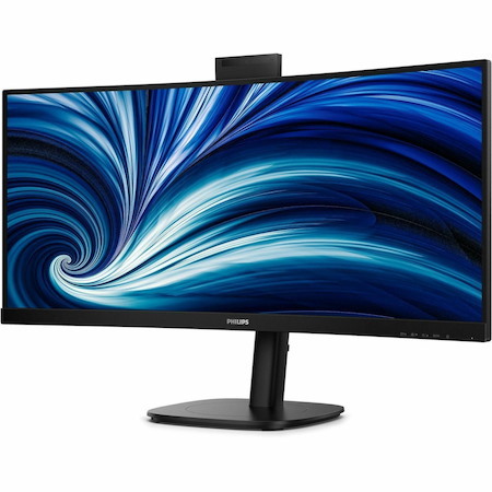 Philips B-Line 34B2U3600CH 34" Class Webcam UWQHD Curved Screen LED Monitor - 21:9 - Black