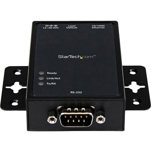 StarTech.com 1-Port Serial-to-IP Ethernet Device Server, RS232, DIN Rail / Surface Mount, Aluminum, TAA - Replaced by I13-SERIAL-ETHERNET