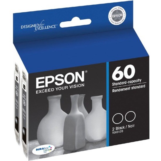 Epson DURABrite T060120-D2 Original Inkjet Ink Cartridge - Black - 2 / Pack