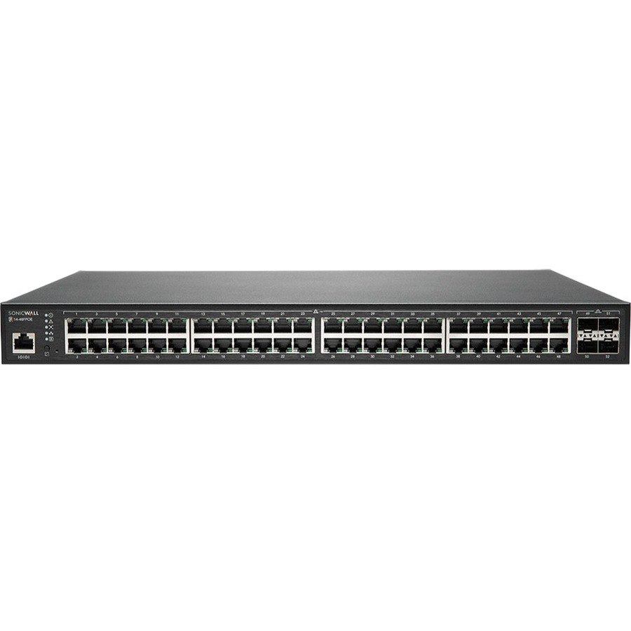 SonicWall SWS14-48FPOE 52 Ports Manageable Ethernet Switch - TAA Compliant