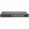 Rocstor SolidConnect SCM28 24-Port PoE+ Gigabit Managed Switch with 1 Gigabit RJ45 & 2 SFP Ports (Y10S011-B1)