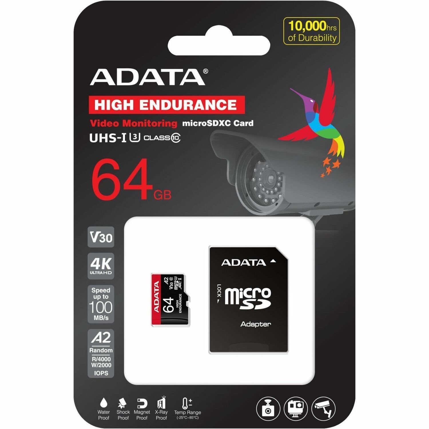 Adata High Endurance 64 GB Class 10/UHS-I (U3) V30 microSDXC