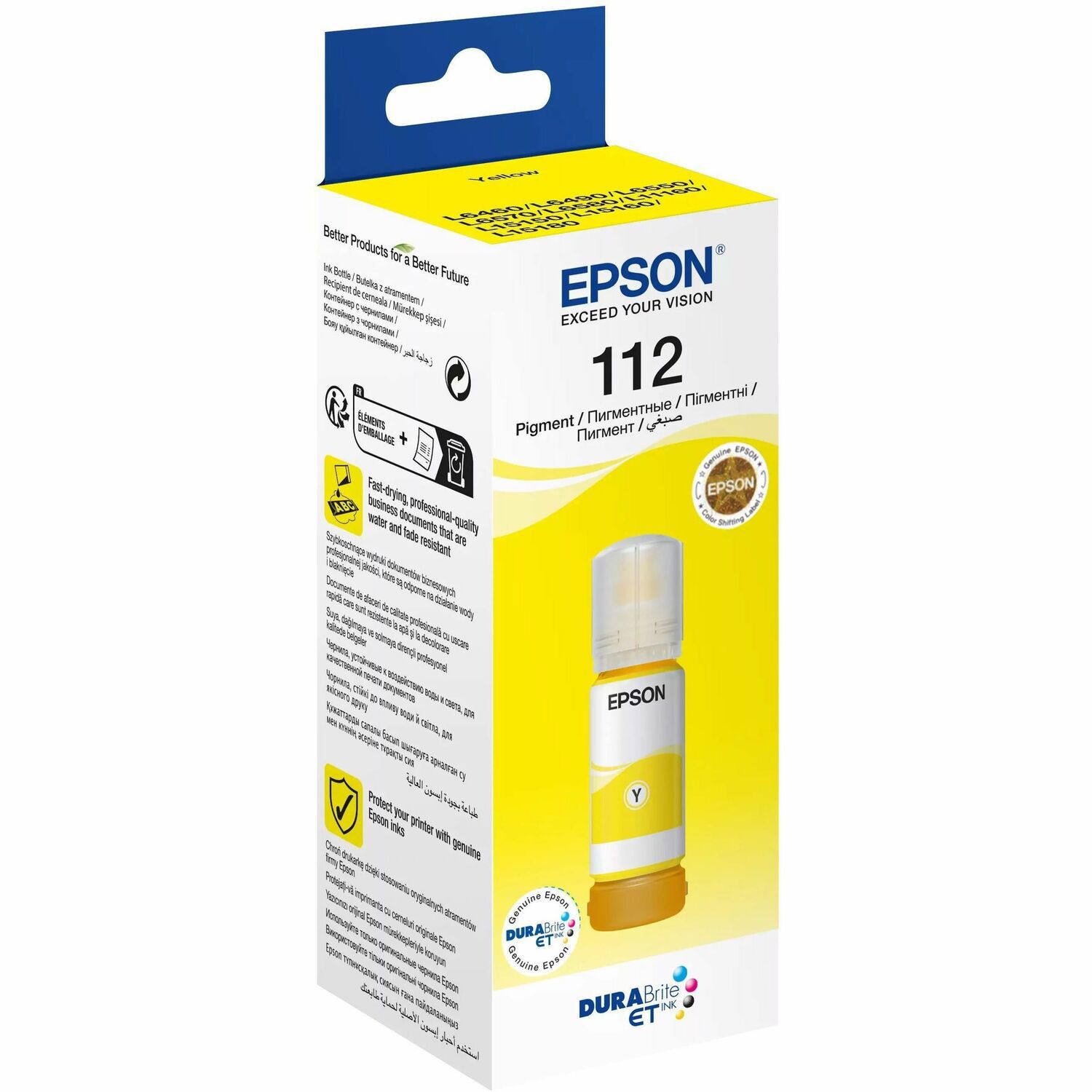 Epson EcoTank 112 Inkt navullingskit - Geel - Inkjet