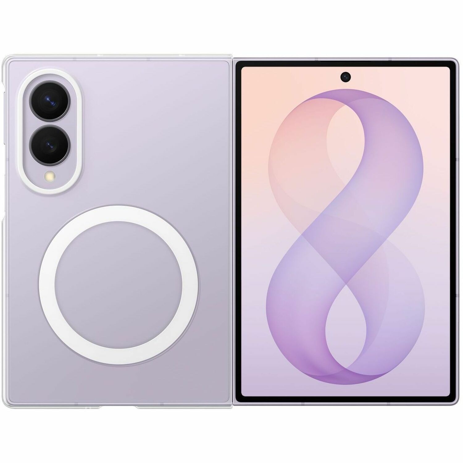 Samsung Case for Samsung Galaxy Z Fold8 Smartphone - Transparent