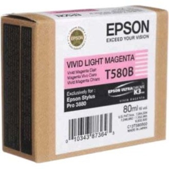 Epson UltraChrome K3 T580B Original Inkjet Ink Cartridge - Light Magenta - 1 Pack