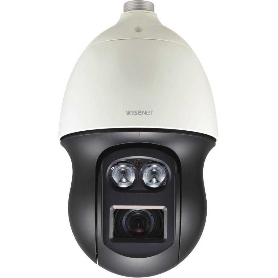 Wisenet XNP-6371RH 2 Megapixel HD Network Camera - Color, Monochrome - Dome - Ivory, Black