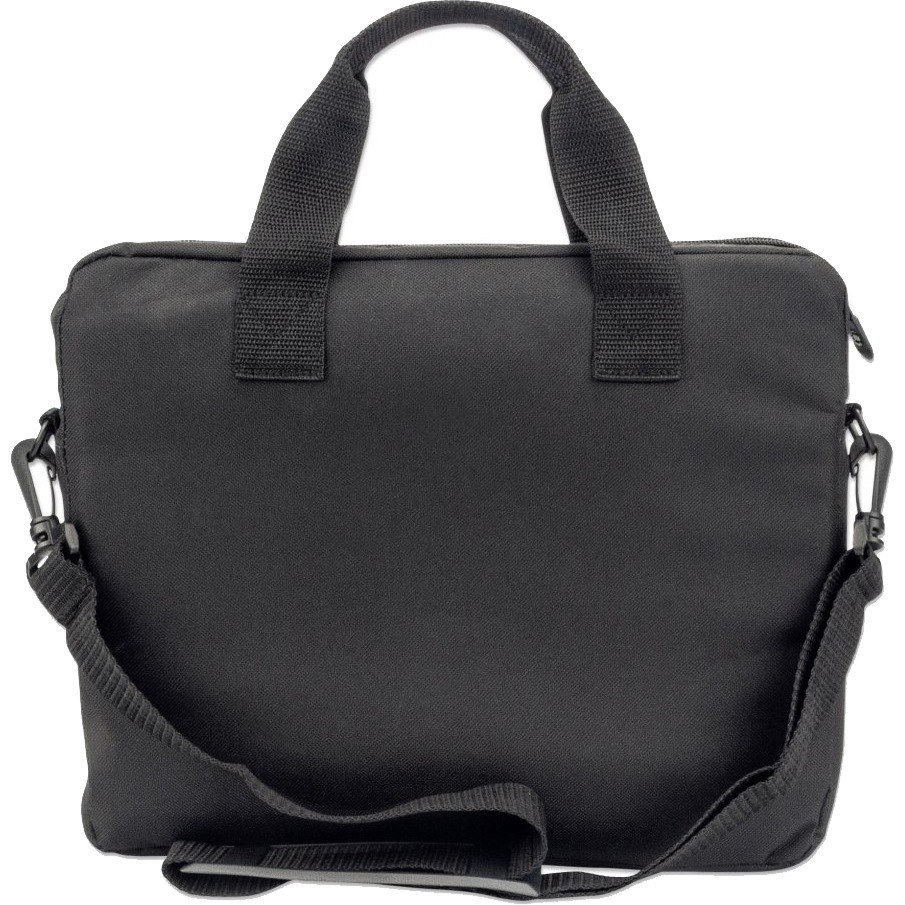 London Laptop Bag 12.5" , Top Loader, Black, LOW COST, Accessories Pocket, Shoulder Strap (removable), Notebook Case, Three Year Warranty