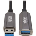 Eaton Tripp Lite Series USB 3.2 Gen 1 CL3-Rated Fiber Active Optical Cable (AOC) - Extension/Repeater, A M/F, Black, 50 m (164 ft.)