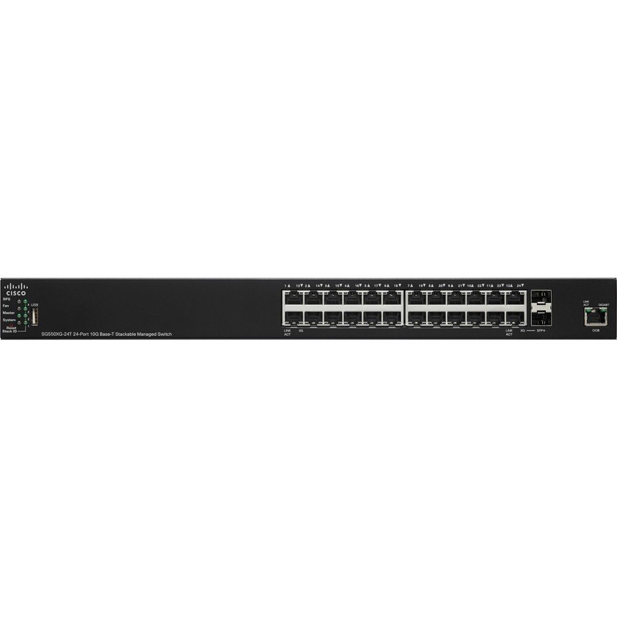 Cisco SG550XG-24T 24-Port 10GBase-T Stackable Managed Switch