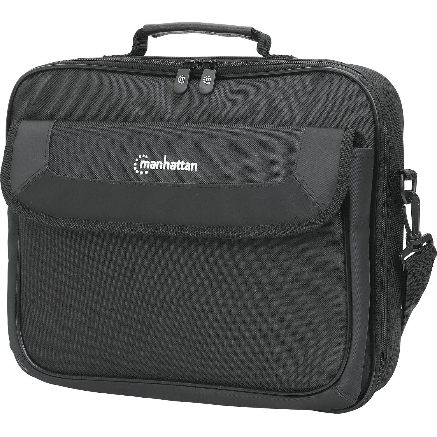 Manhattan Cambridge Laptop Bag 13.1In- Black Clamshell